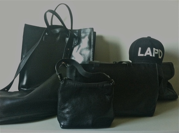 Several black purses